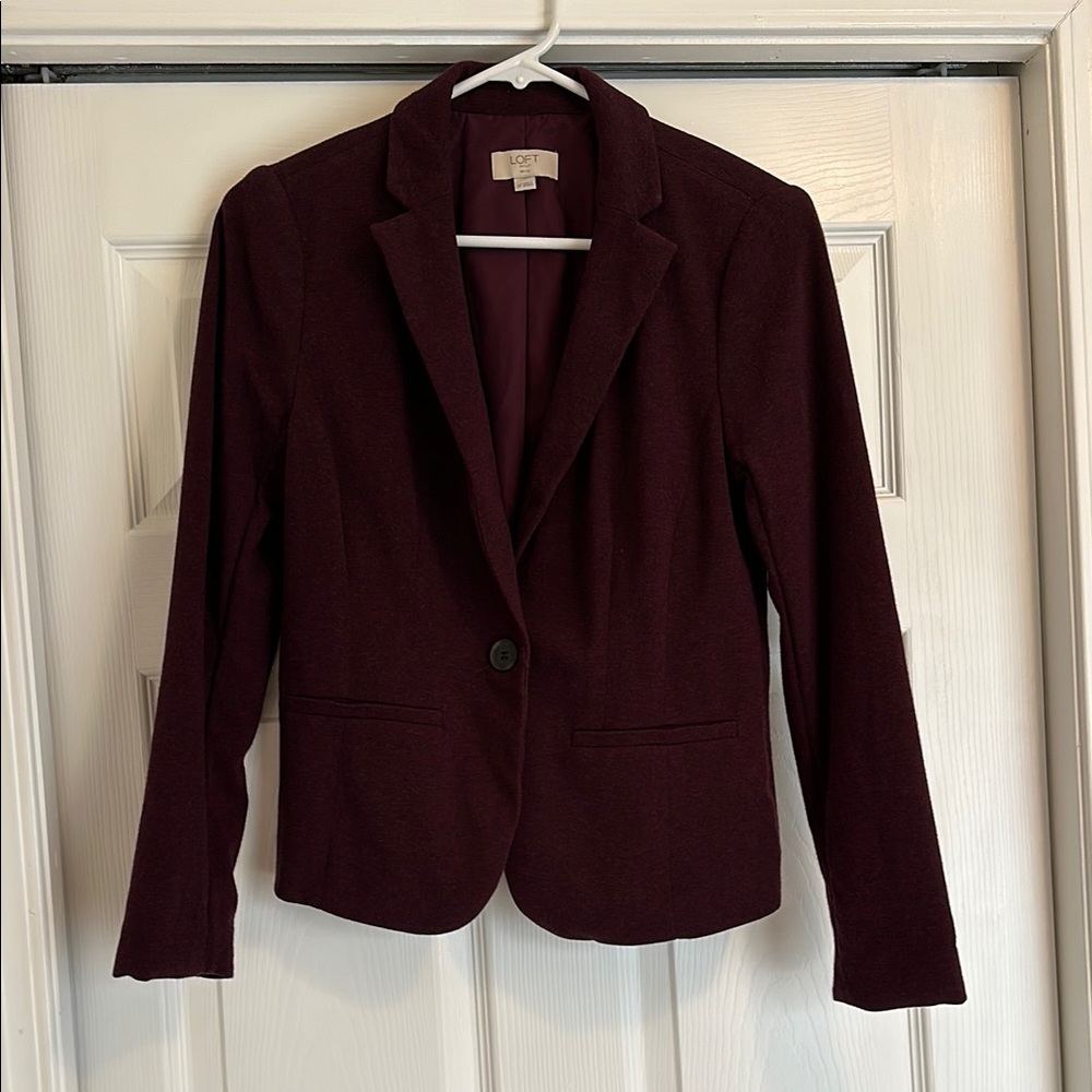 LOFT Women's Burgundy Blazer
